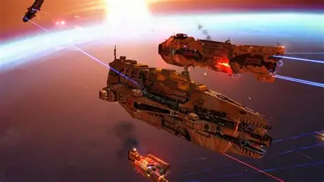 two Homeworld Heavy Cruisers